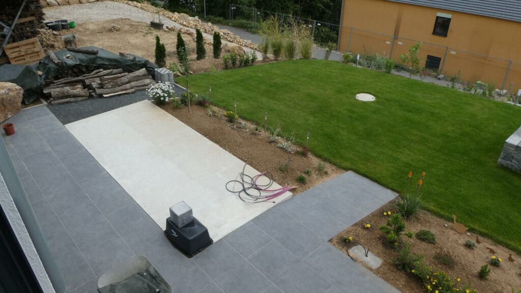 Fundament für das Gartenhaus